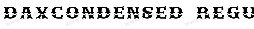DAXCONDENSED REGULAR字体转换